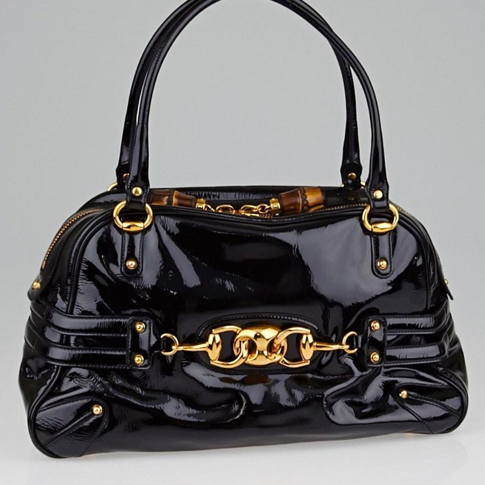 Gucci Wave Boston Bag in Patent Leather - Excellent condition - Free shipping!